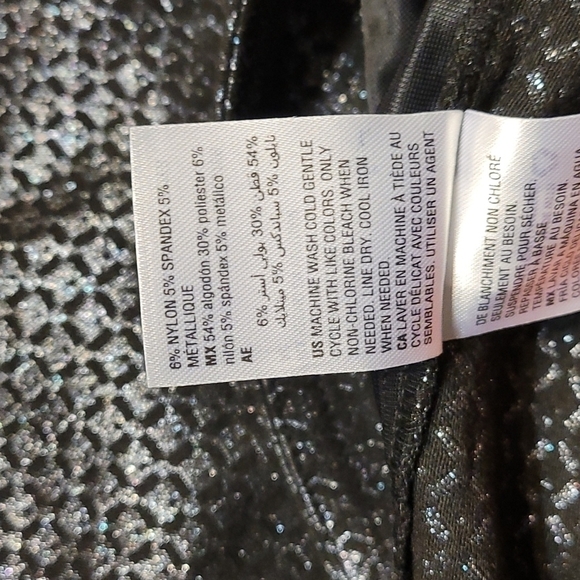 JM Collection Women's Pull- On Foil Jacquard Pants - Picture 7 of 10